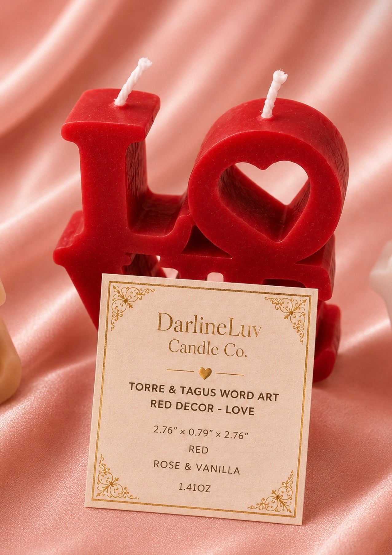 LOVE Letter Candle – Luxury Romantic Decor Candle | Gift for Her