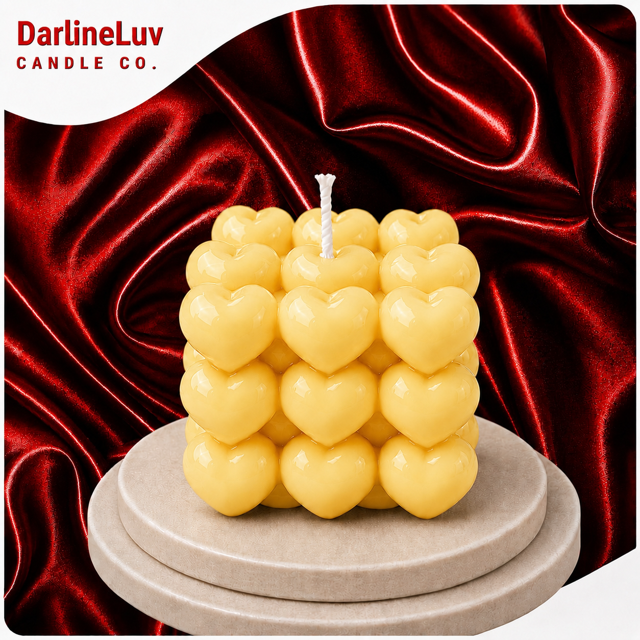 Heart Bubble Candle – Luxury Love Candle | Romantic Home Decor | Gift for Him & Her