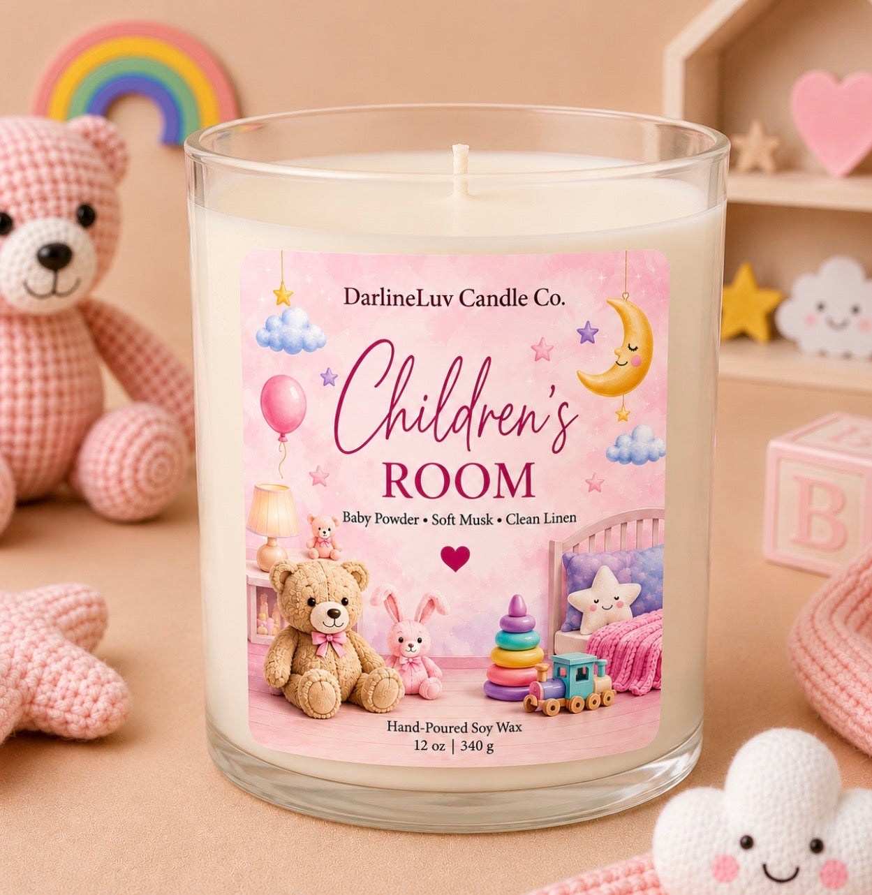 Children’s  Room – Hand-Poured Soy Wax  | Clean & Comforting Nursery Scent