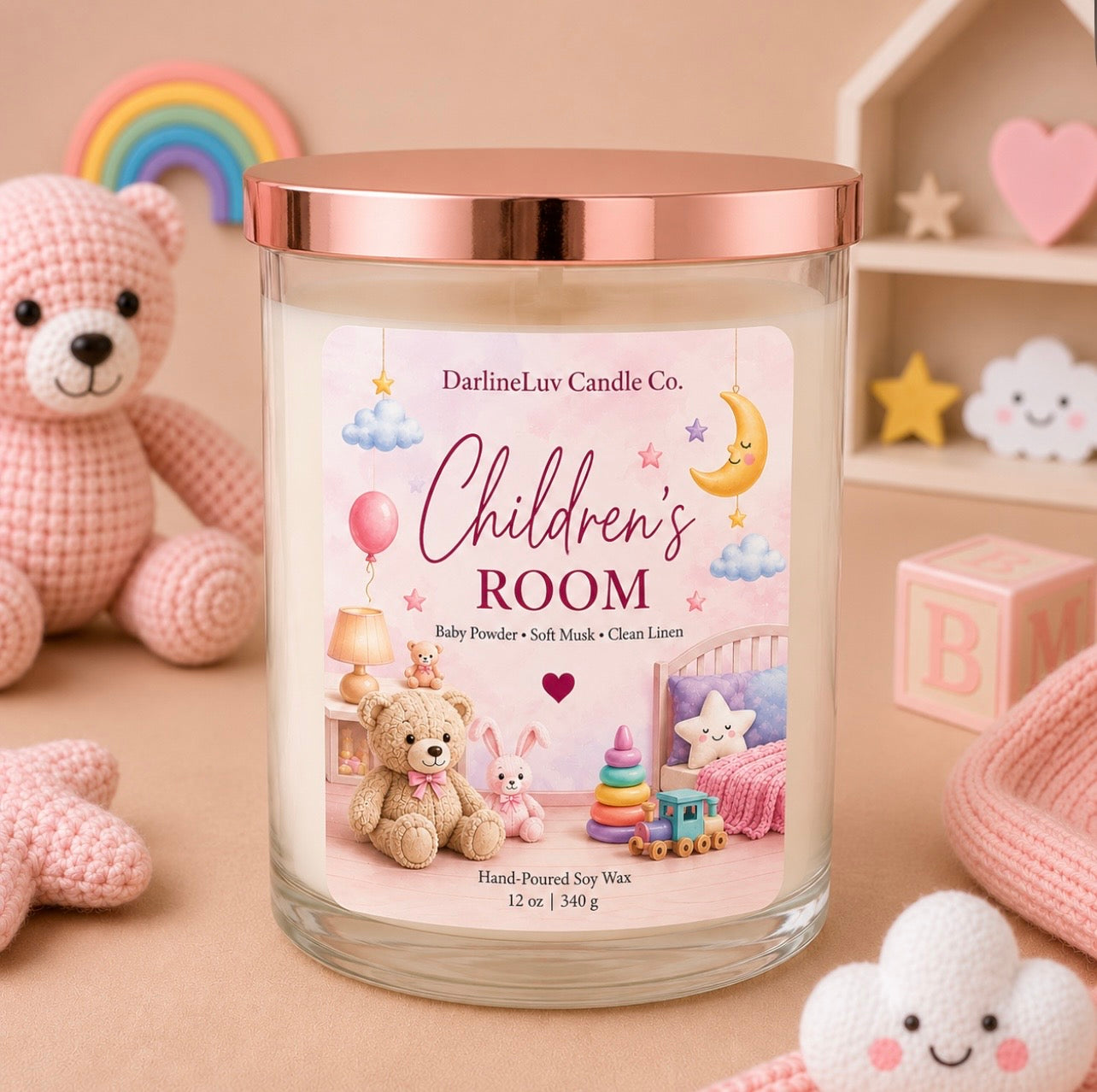 Children’s  Room – Hand-Poured Soy Wax  | Clean & Comforting Nursery Scent