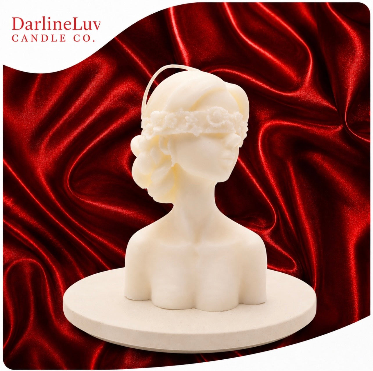 Goddess Energy Sculpture Candle - Brown Peony & Vanilla Musk | Gift For Her