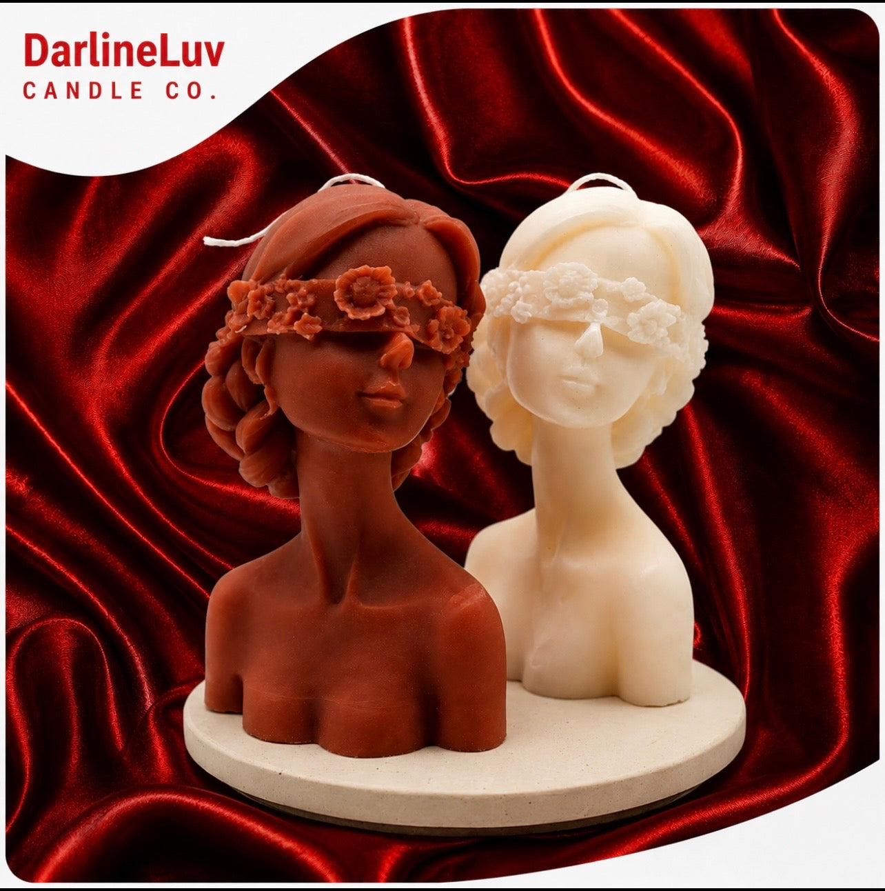 Goddess Energy Sculpture Candle - Brown Peony & Vanilla Musk | Gift For Her