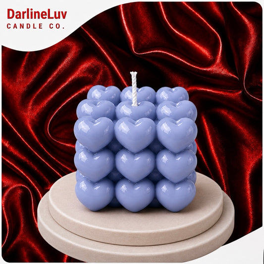 Heart Bubble Candle – Luxury Love Candle | Romantic Home Decor | Gift for Him & Her