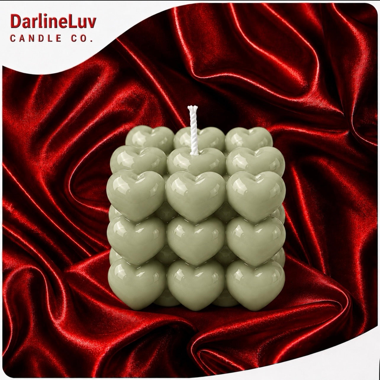 Heart Bubble Candle – Luxury Love Candle | Romantic Home Decor | Gift for Him & Her