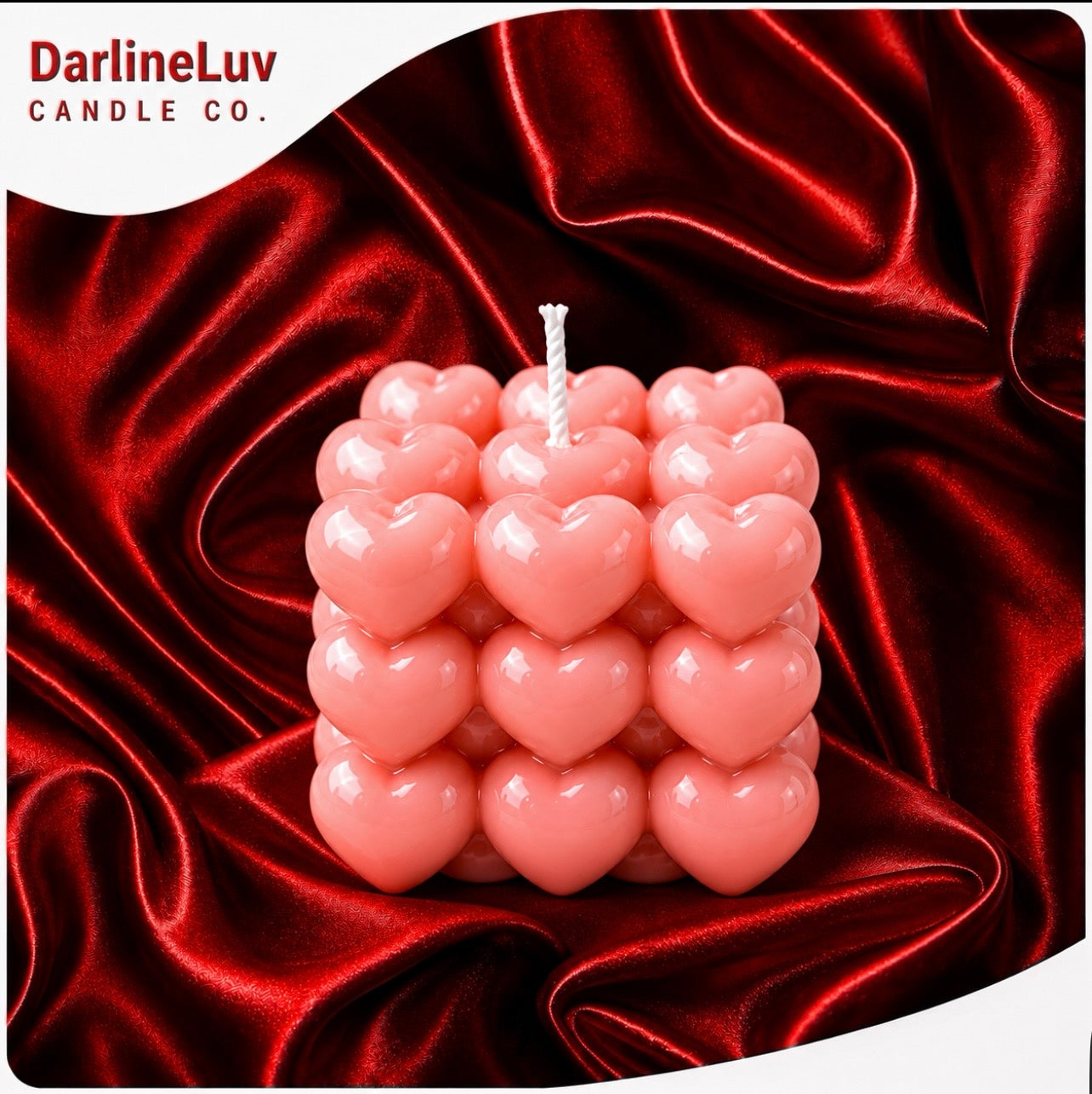 Heart Bubble Candle – Luxury Love Candle | Romantic Home Decor | Gift for Him & Her