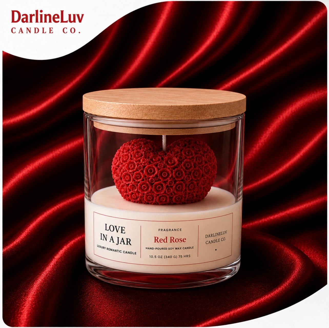 BLOOM ROSE LUXURY FLORAL | Floral Jar Candle | Luxury Home Fragrance | Romantic Gift